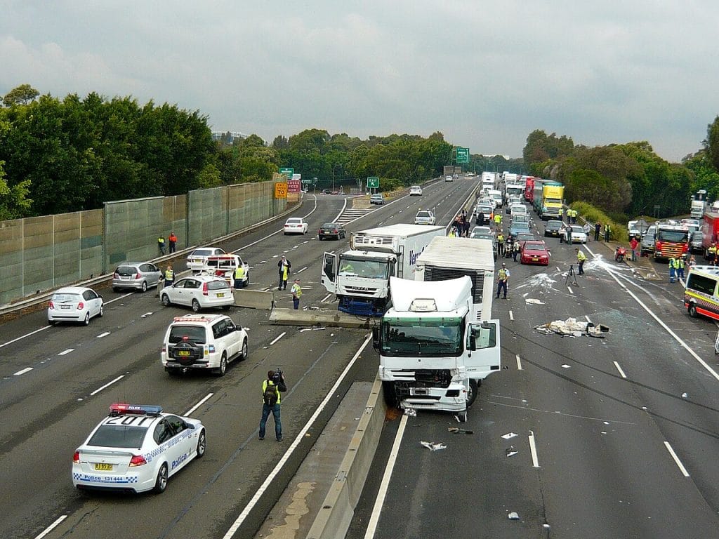 Multi vehicle accident M4 Motorway Sydney NSW 8076208846