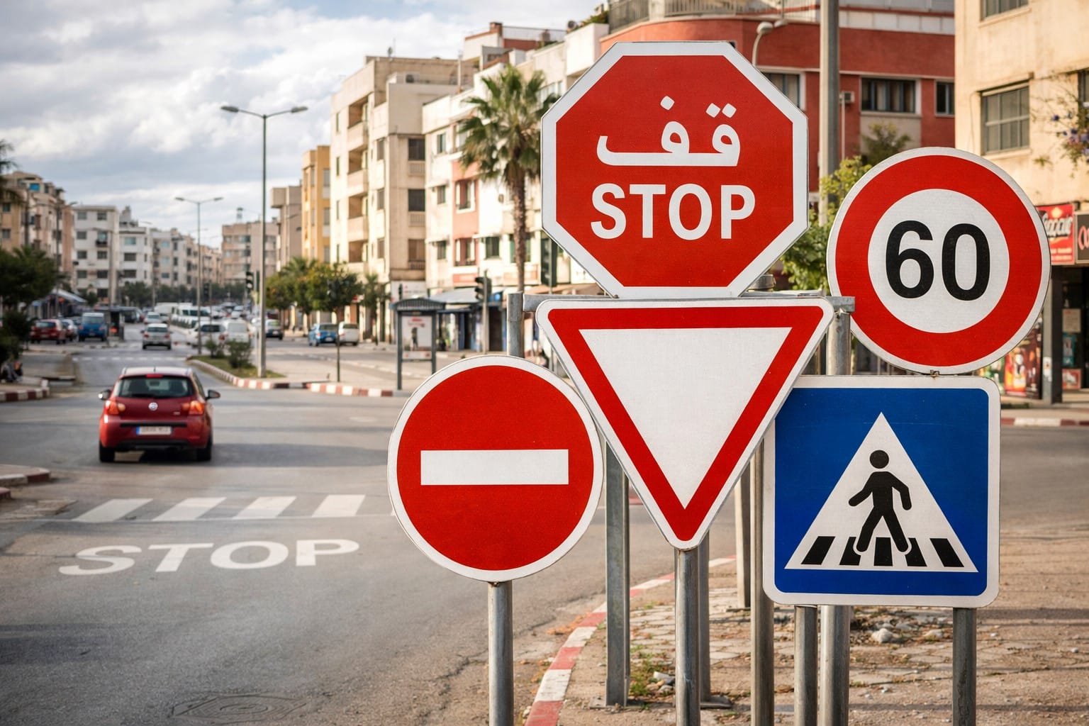 أكثر العلامات في امتحان السياقة المغرب