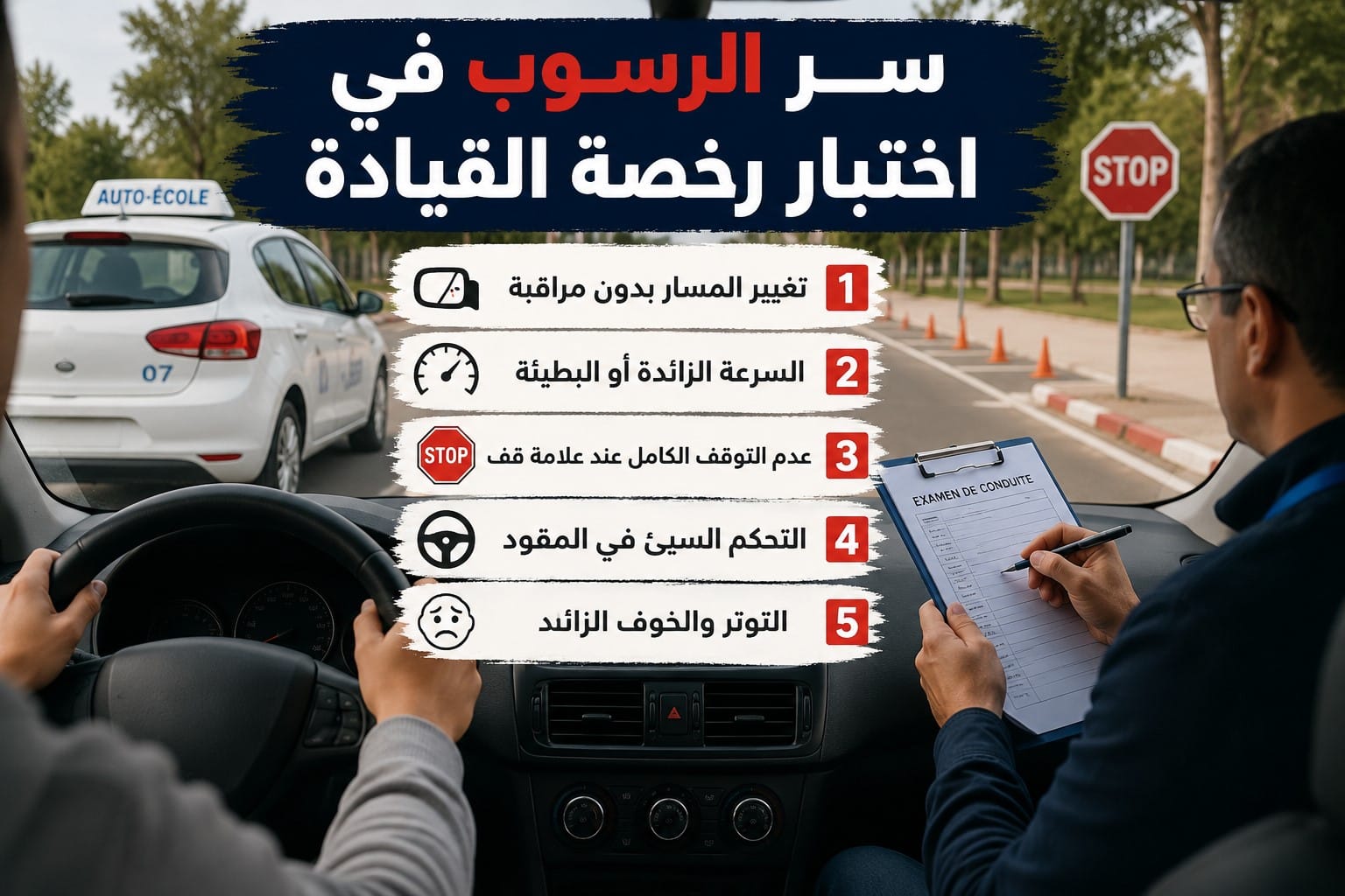 Driving test mistakes common errors to avoid